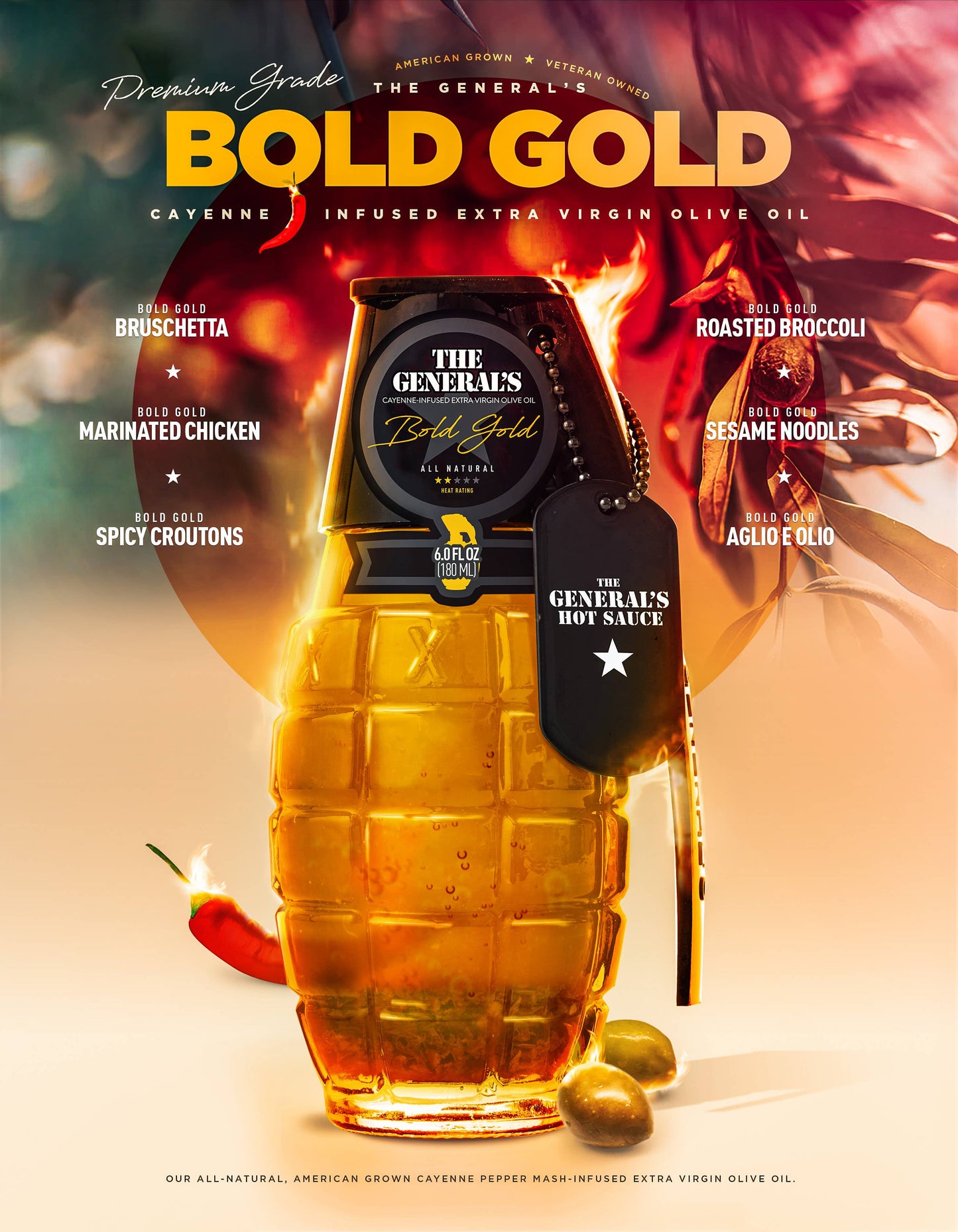 Bold Gold - The General's Hot Sauce The General's Hot Sauce