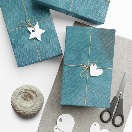 Blue leather Gift Wrap Papers