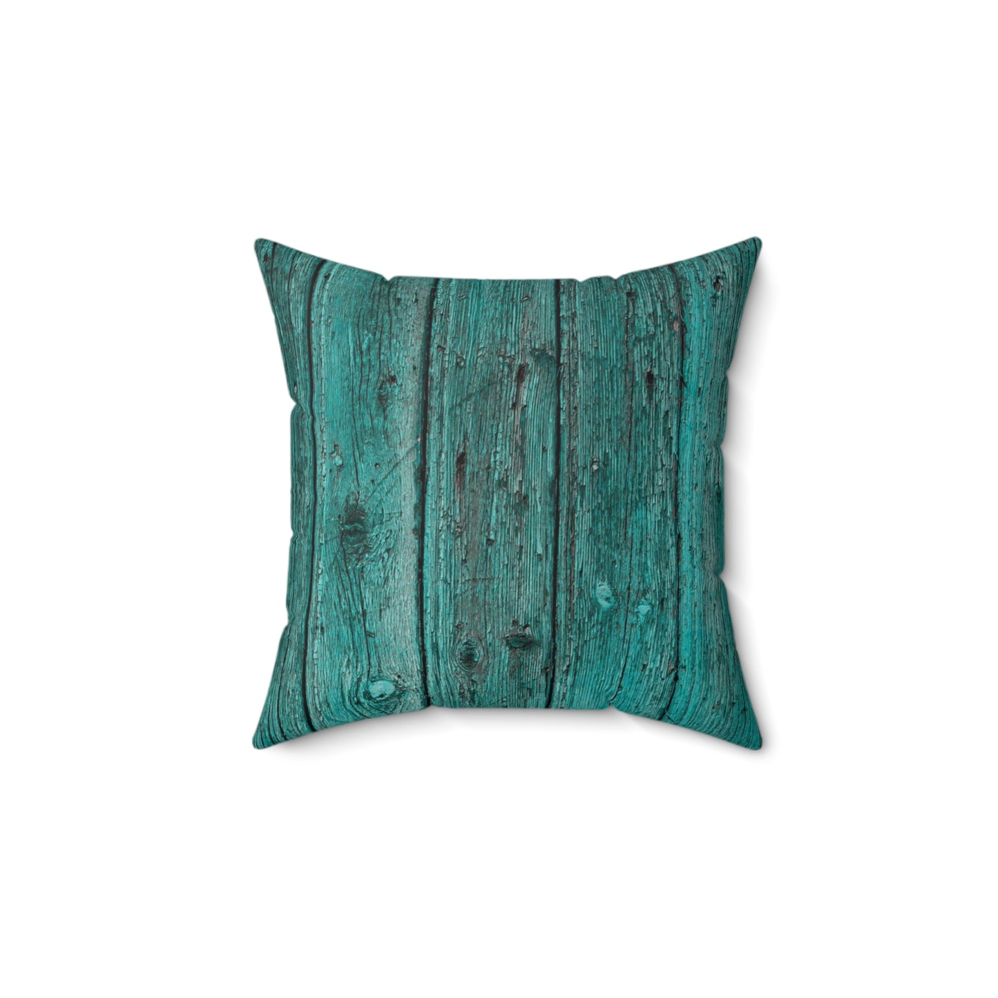 Blue Rustic Spun Polyester Square Pillow