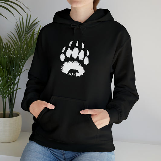 Bear Paw Print - Unisex Heavy Blend™ Hooded Sweatshirt