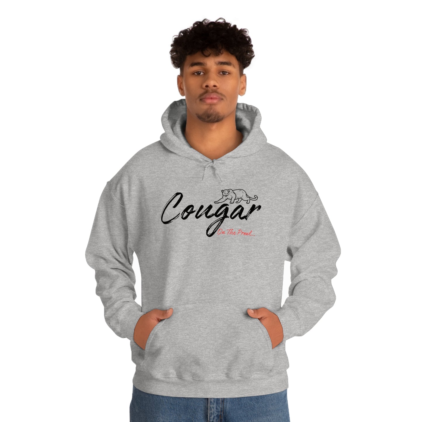 Unisex Heavy Blend™ Hooded Sweatshirt - Cougar on the Prowl