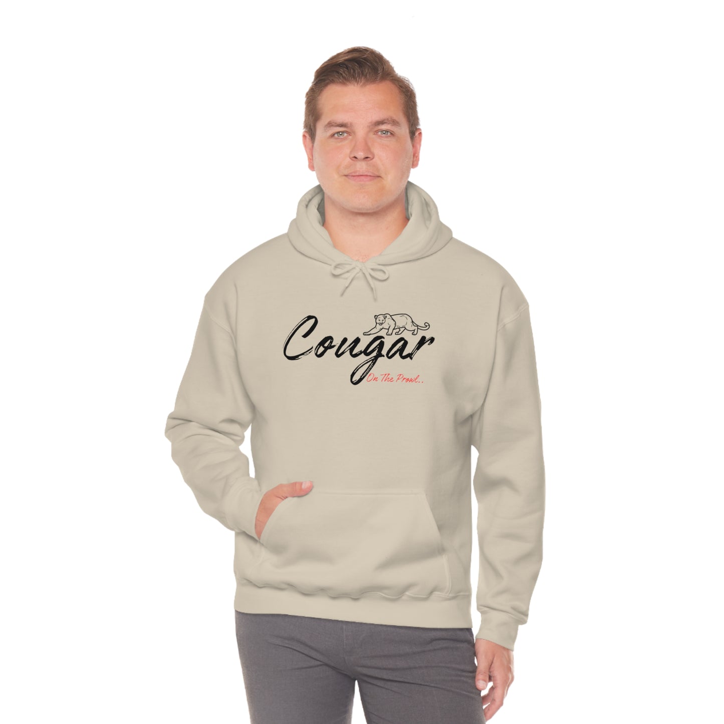 Unisex Heavy Blend™ Hooded Sweatshirt - Cougar on the Prowl