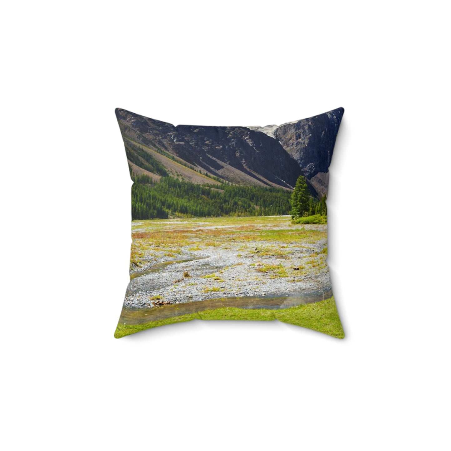 Horses in the Mountains  Square Pillow