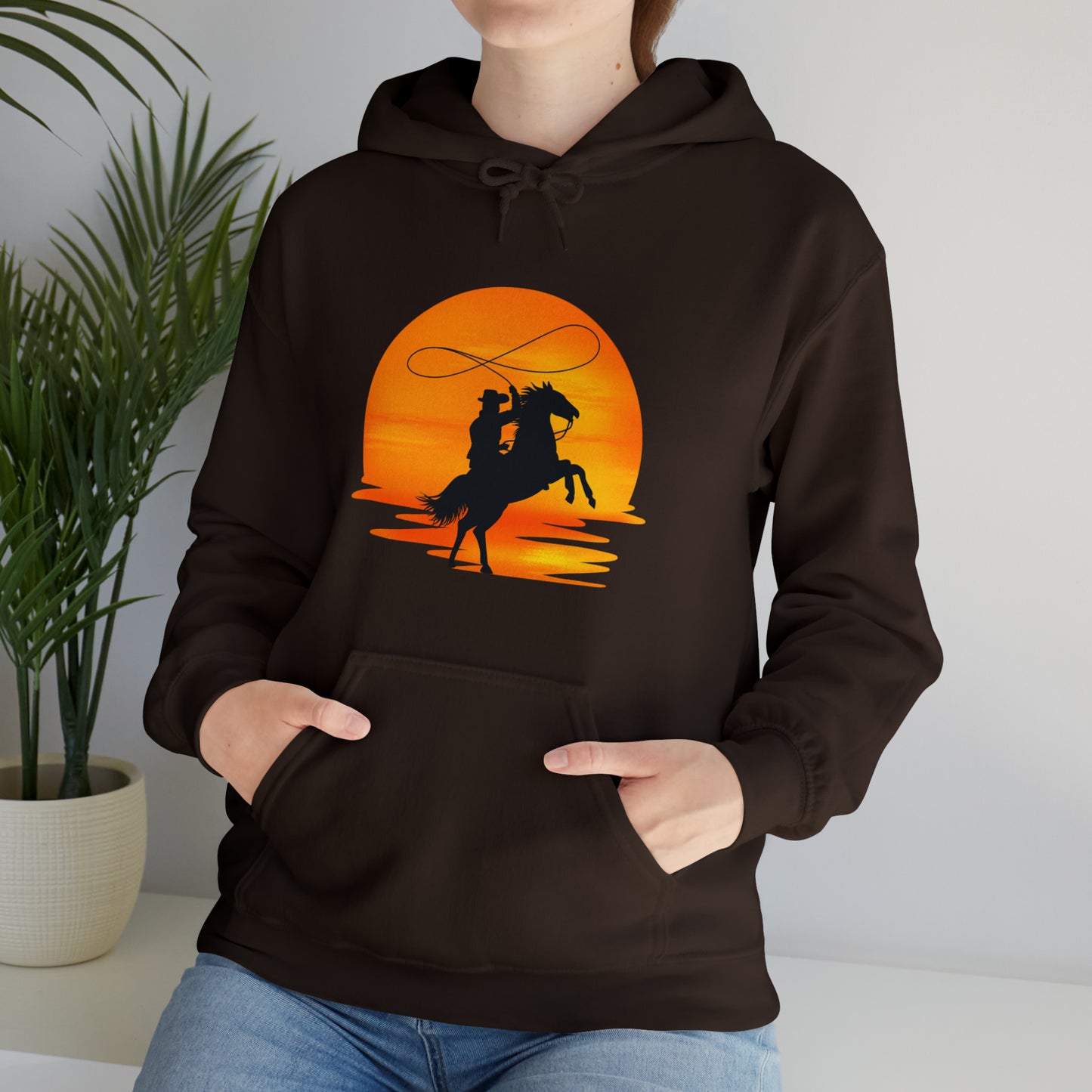 Cowboy sunset - Unisex Heavy Blend™ Hooded Sweatshirt