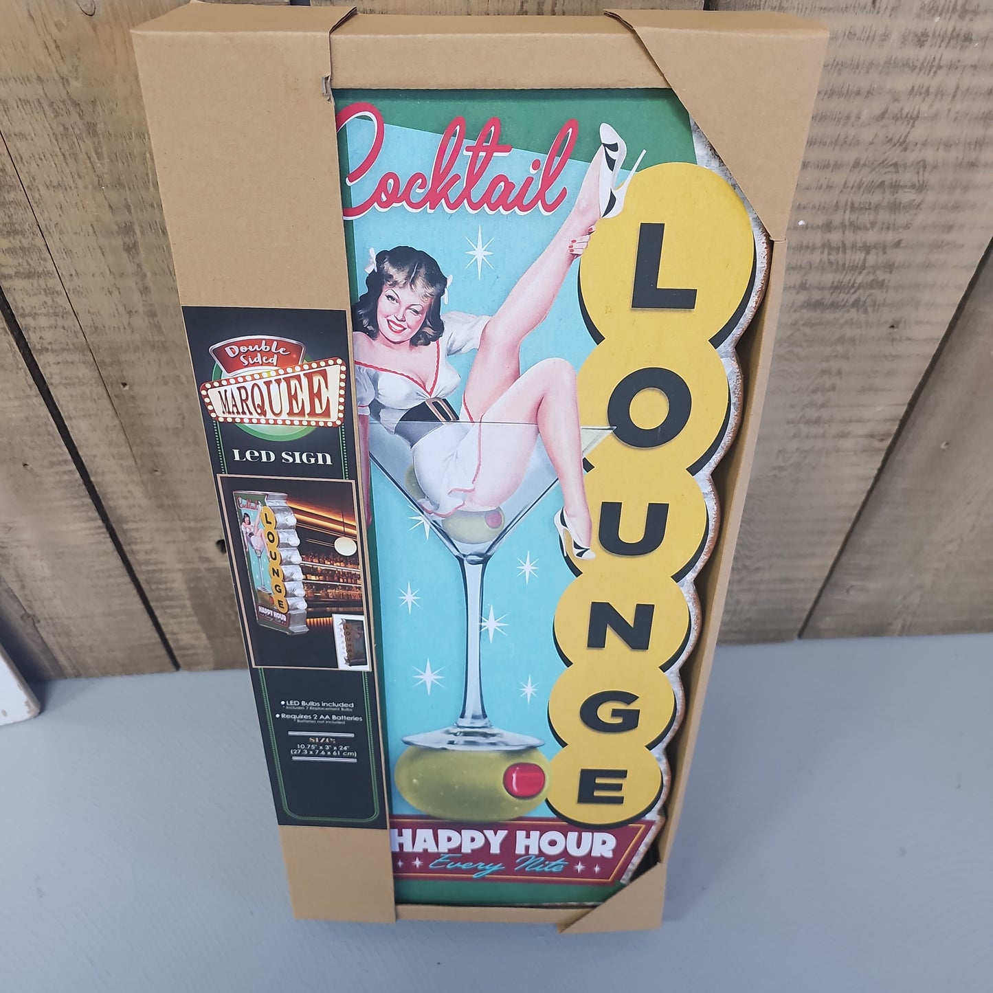 Cocktail Lounge Marquee LED Sign