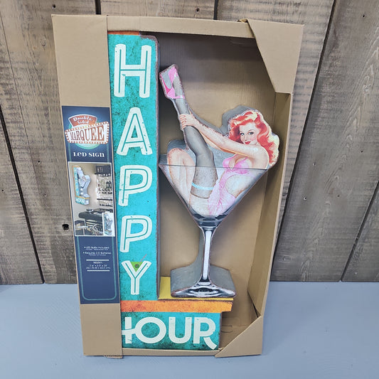 Happy Hour Marquee LED Sign