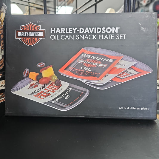 Harley Davidson Snack Plate Set
