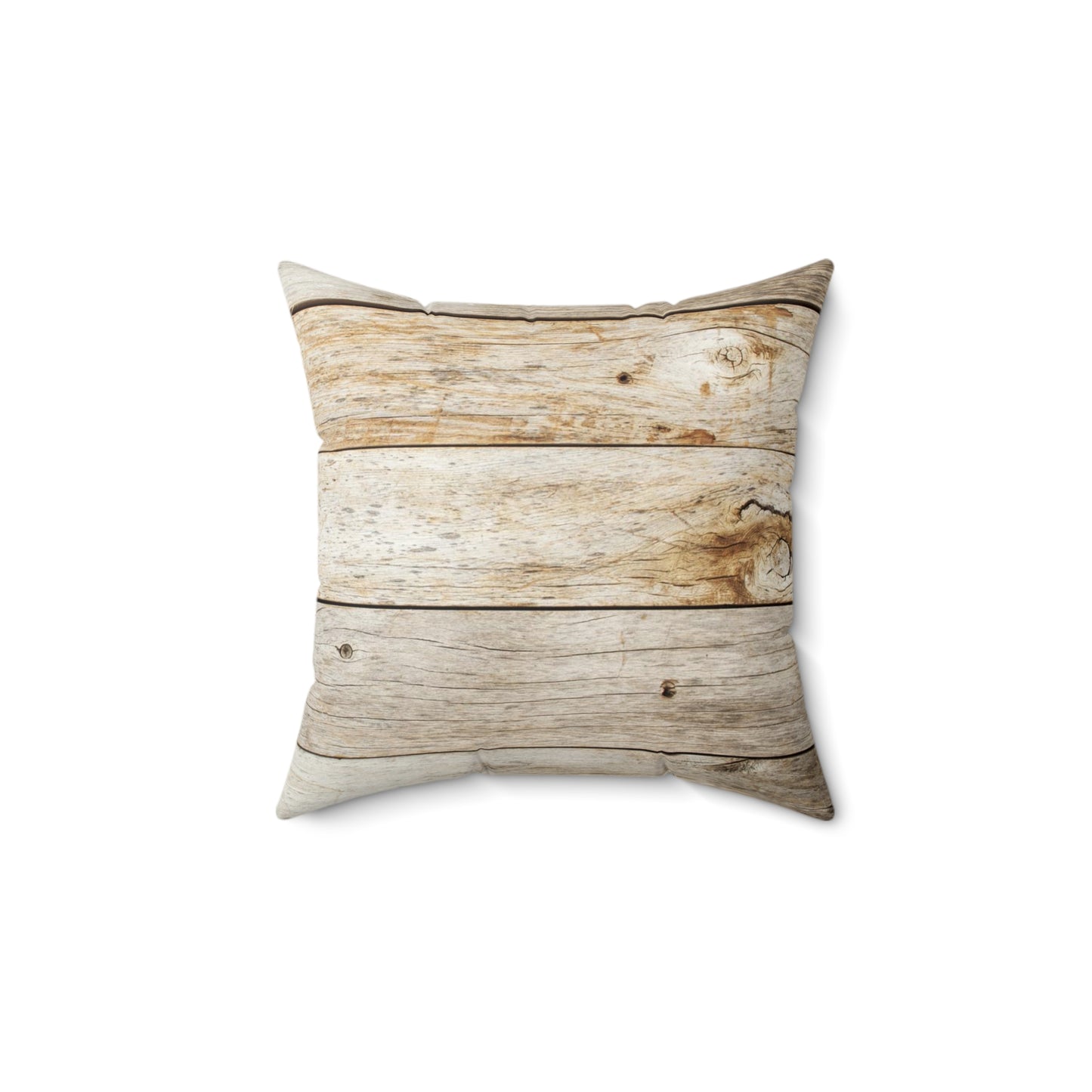 Rustic Barnboard Spun Polyester Square Pillow