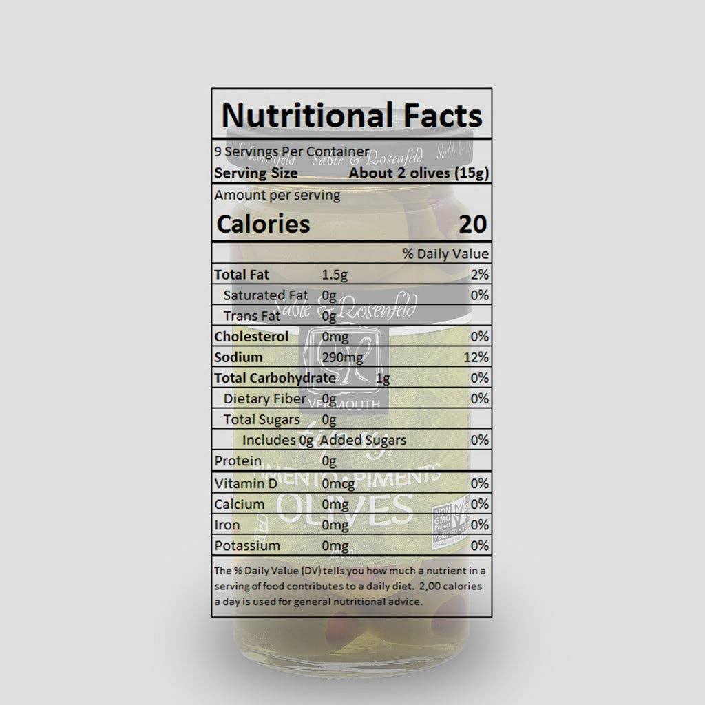 Sable and Rosenfeld Vermouth Tipsy Olives