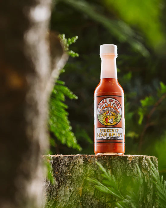 Stoke the Fire Grizzly Bear Spray Hot sauce