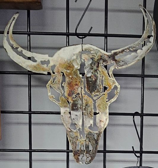 Steer Skull Metal Art by Rocky Top Designs