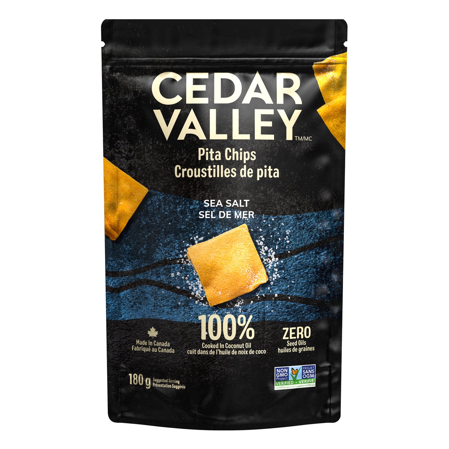 Cedar Valley Sea Salt Pita Chips Cedar Valley