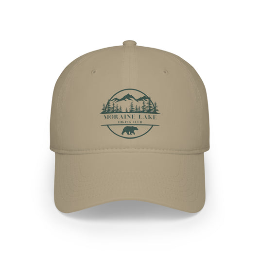 Moraine Lake Alberta Hiking Club Low Profile Baseball Cap