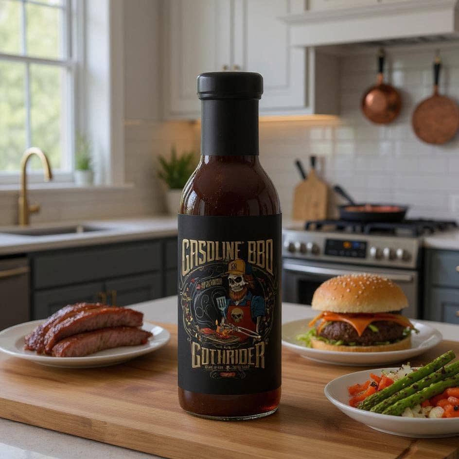 GothRider Gasoline Coffee BBQ Sauce GothRider