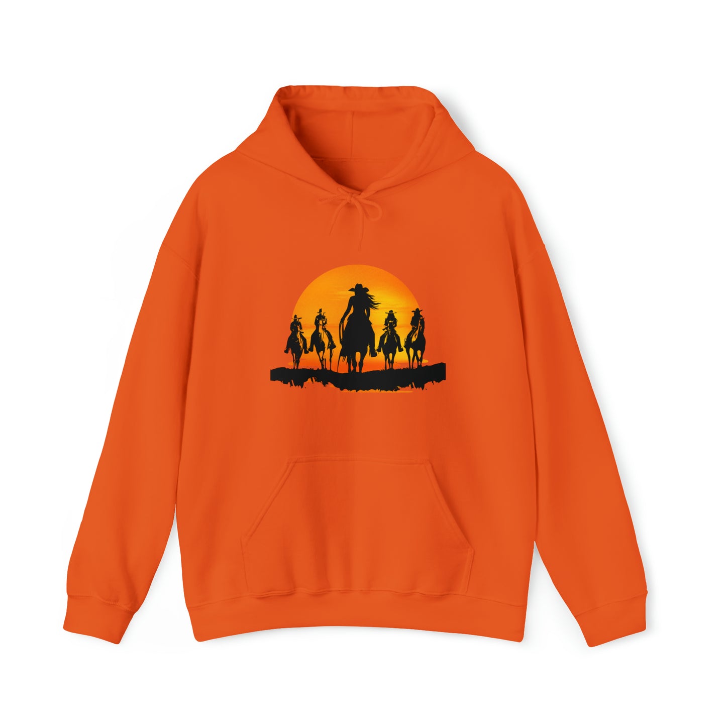 cowgirls in the sunset - Unisex Heavy Blend™ Hooded Sweatshirt