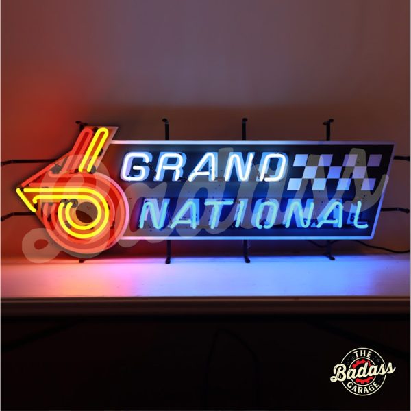 Buick Grand National Neon Sign With Backing