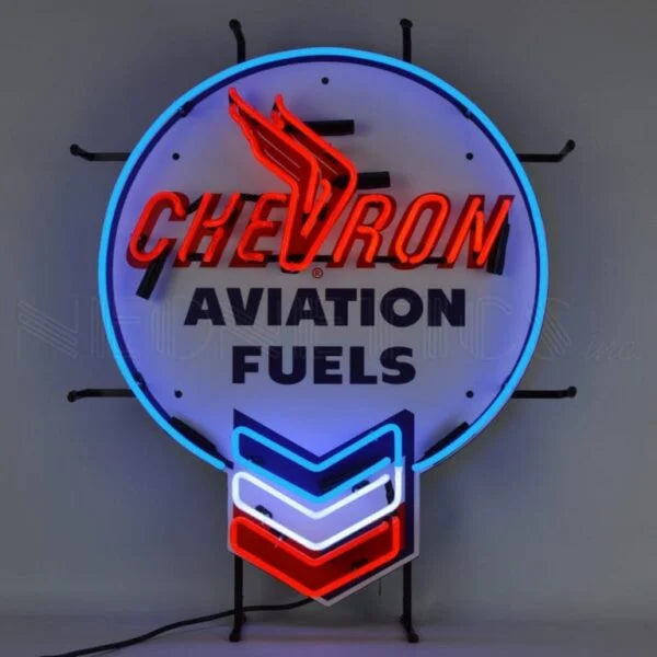 Chevron Aviation Fuels 24″ Neon Sign