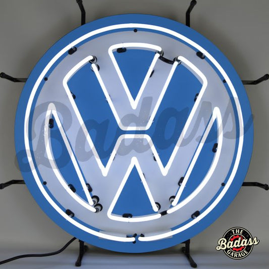 Volkswagen VW Round Neon Sign With Backing