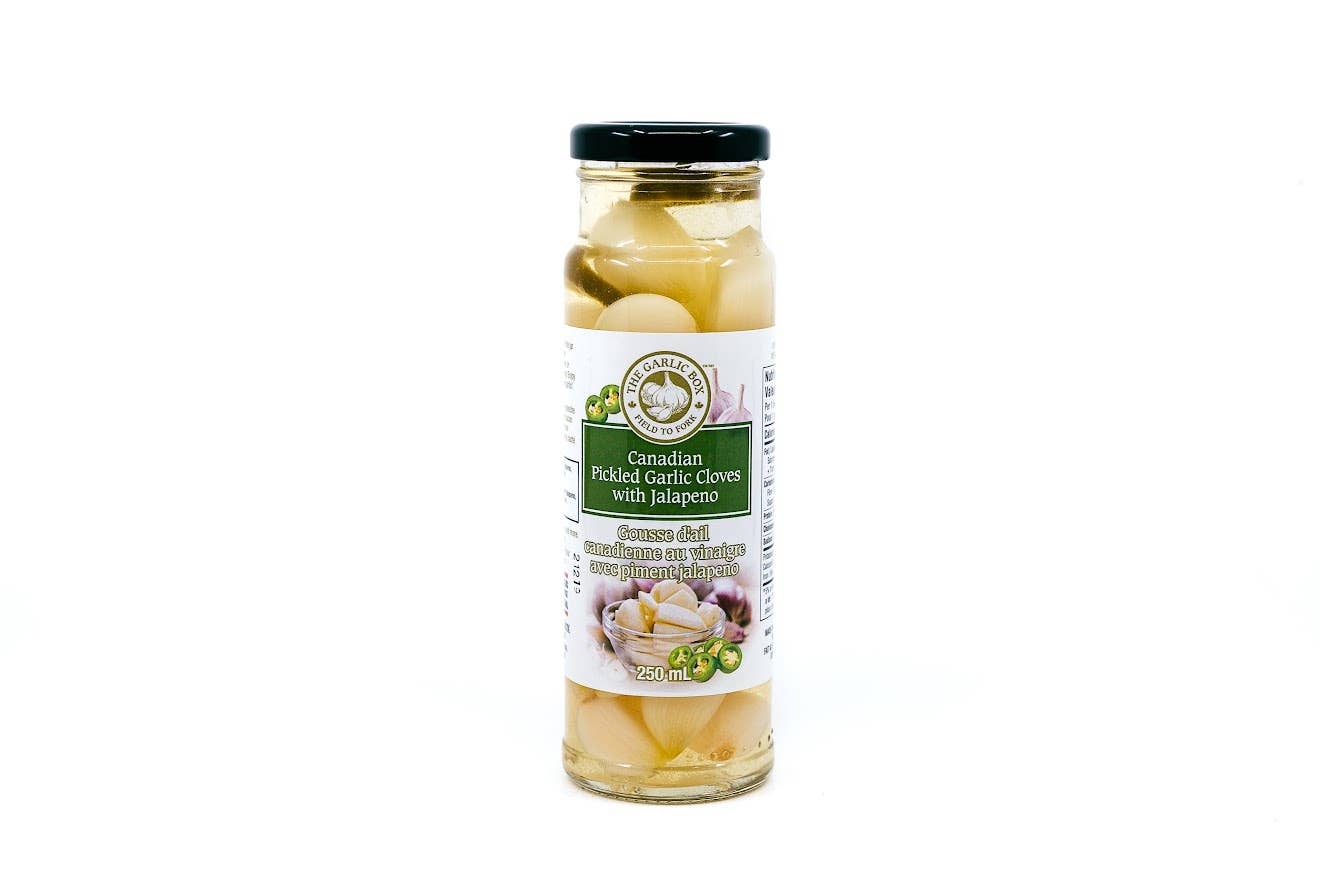 Canadian Pickled Garlic Cloves with Jalapeno The Garlic Box