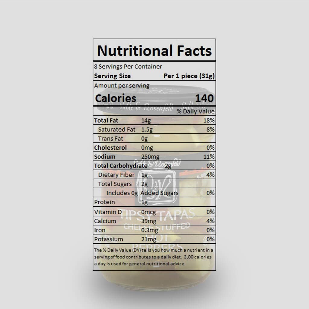 Sable and Rosenfeld Tipsy Tapas - Hot Peppers