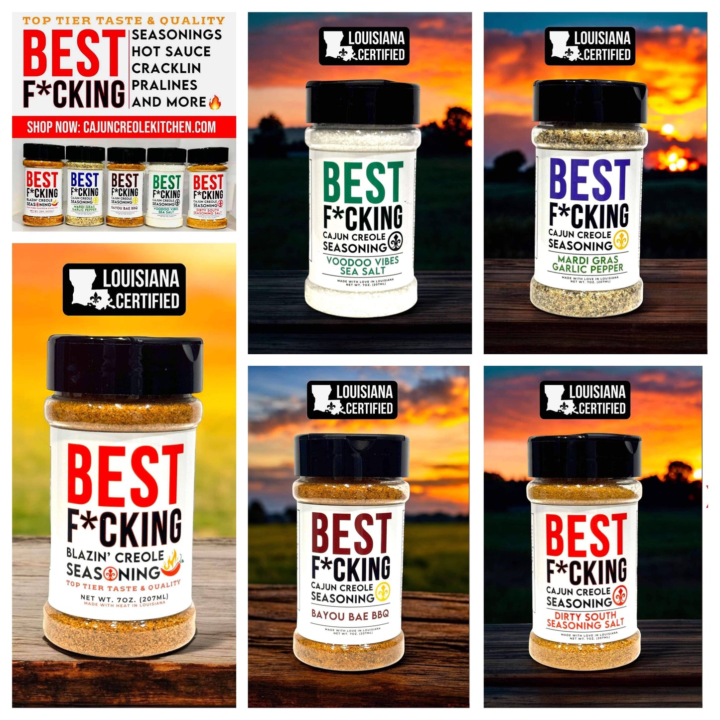 Best F*cking Dirty South Seasoning Salt Cajun Creole Kitchen Co.