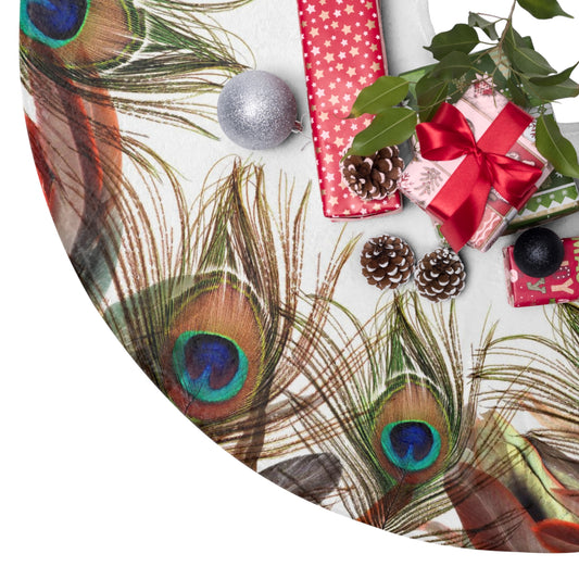 Assorted Feathers Christmas Tree Skirts