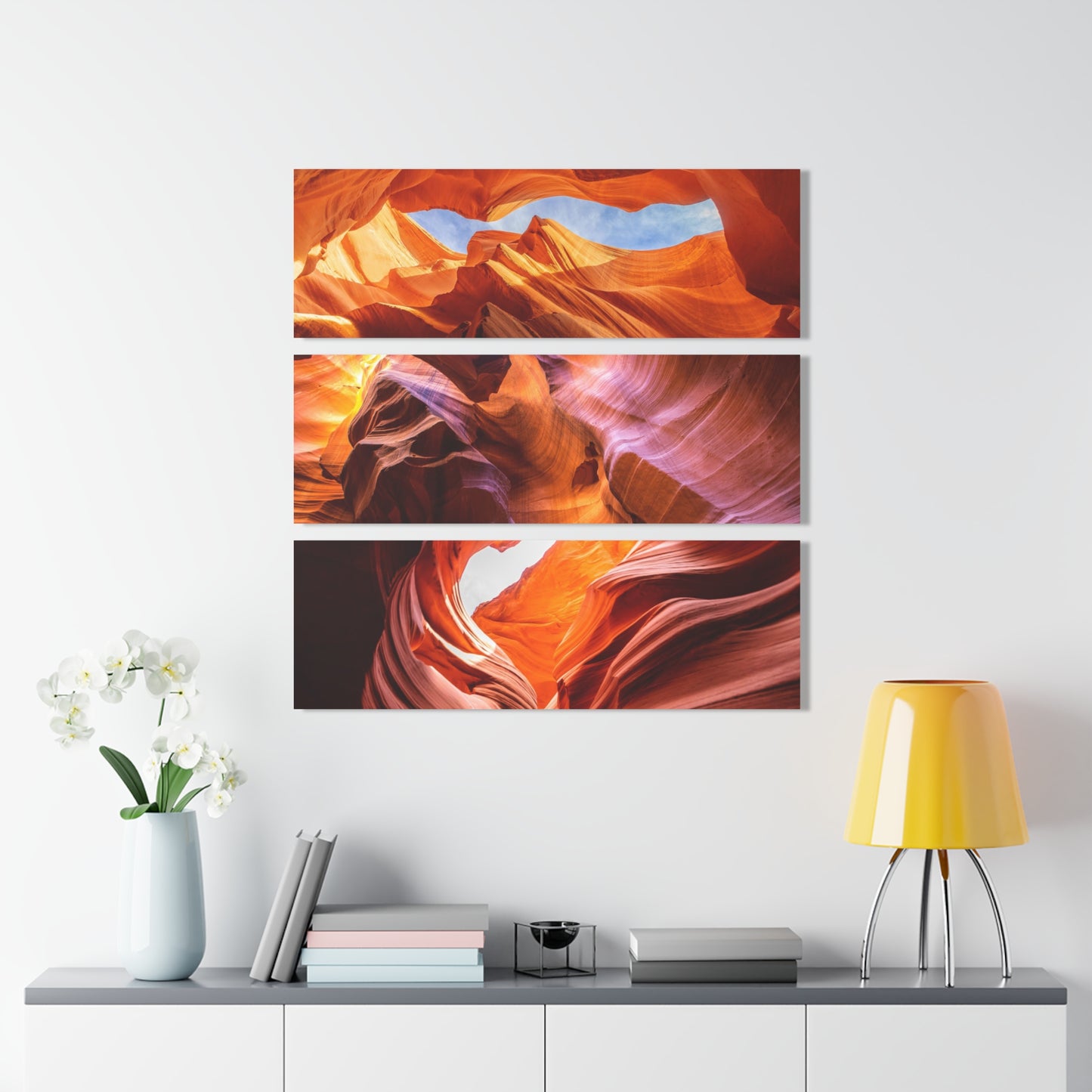Antelope Canyon Acrylic Prints (Triptych)