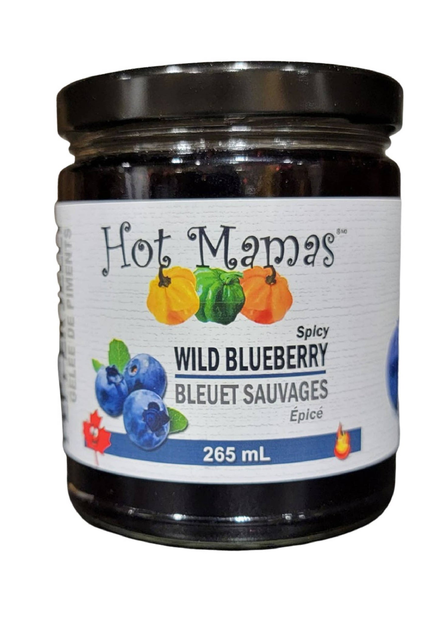 Hot Mamas Wild Blueberry Pepper Jelly Hot Mamas Foods Inc