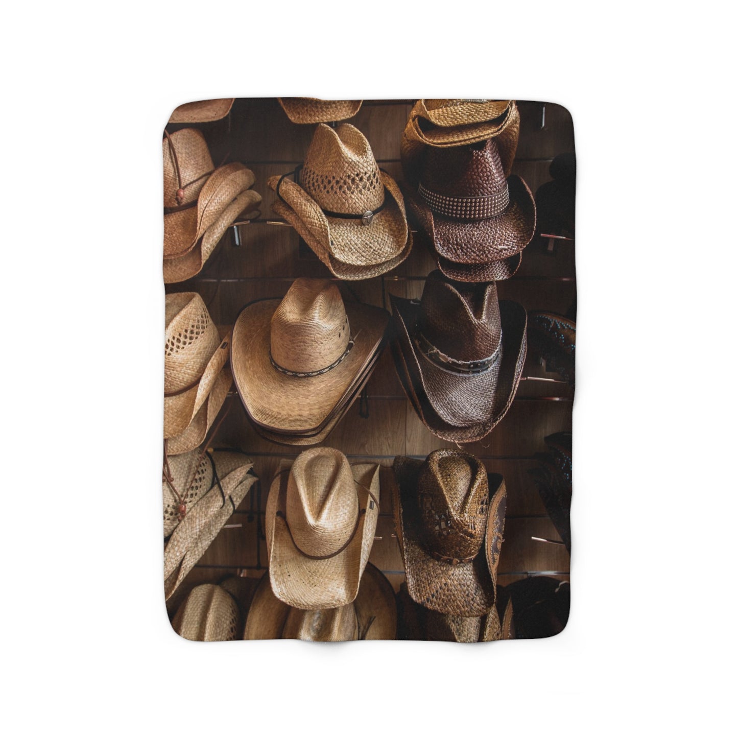 Cowboy Hat Sherpa Fleece Blanket