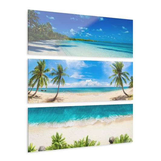 Tropical Ocean Acrylic Prints (Triptych)
