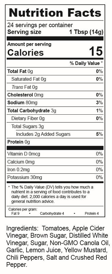 Torchbearer Carolina Style BBQ | 12oz Bottle | Mild n Tangy | Heat 1/10