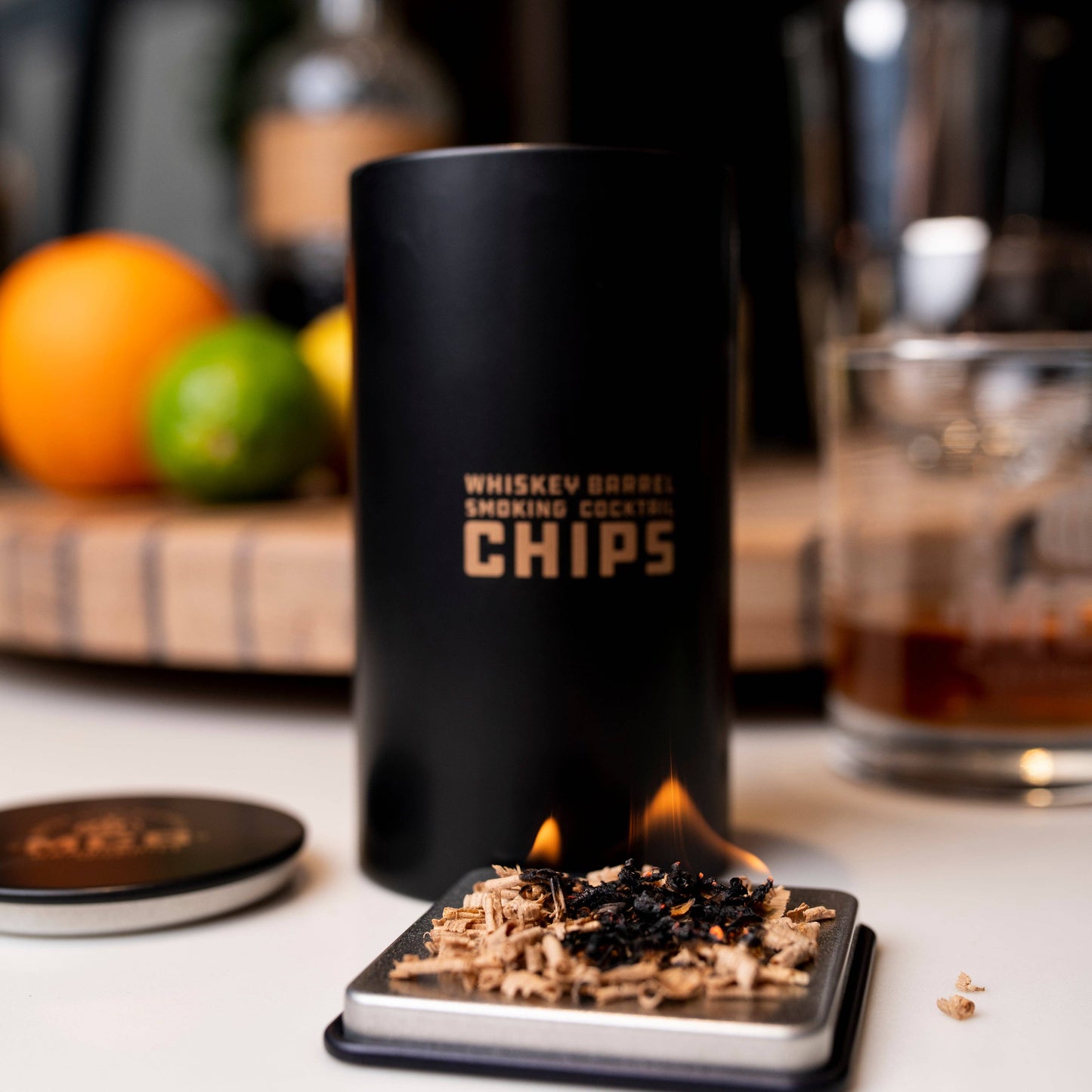 Coffee Vanilla Flavor Smoked Cocktail Wood Chips - Large Motor City Barrels