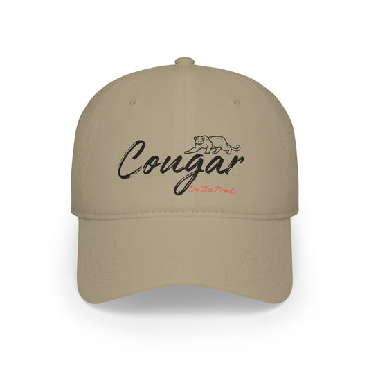 Low Profile Baseball Cap - Cougar on the Prowl