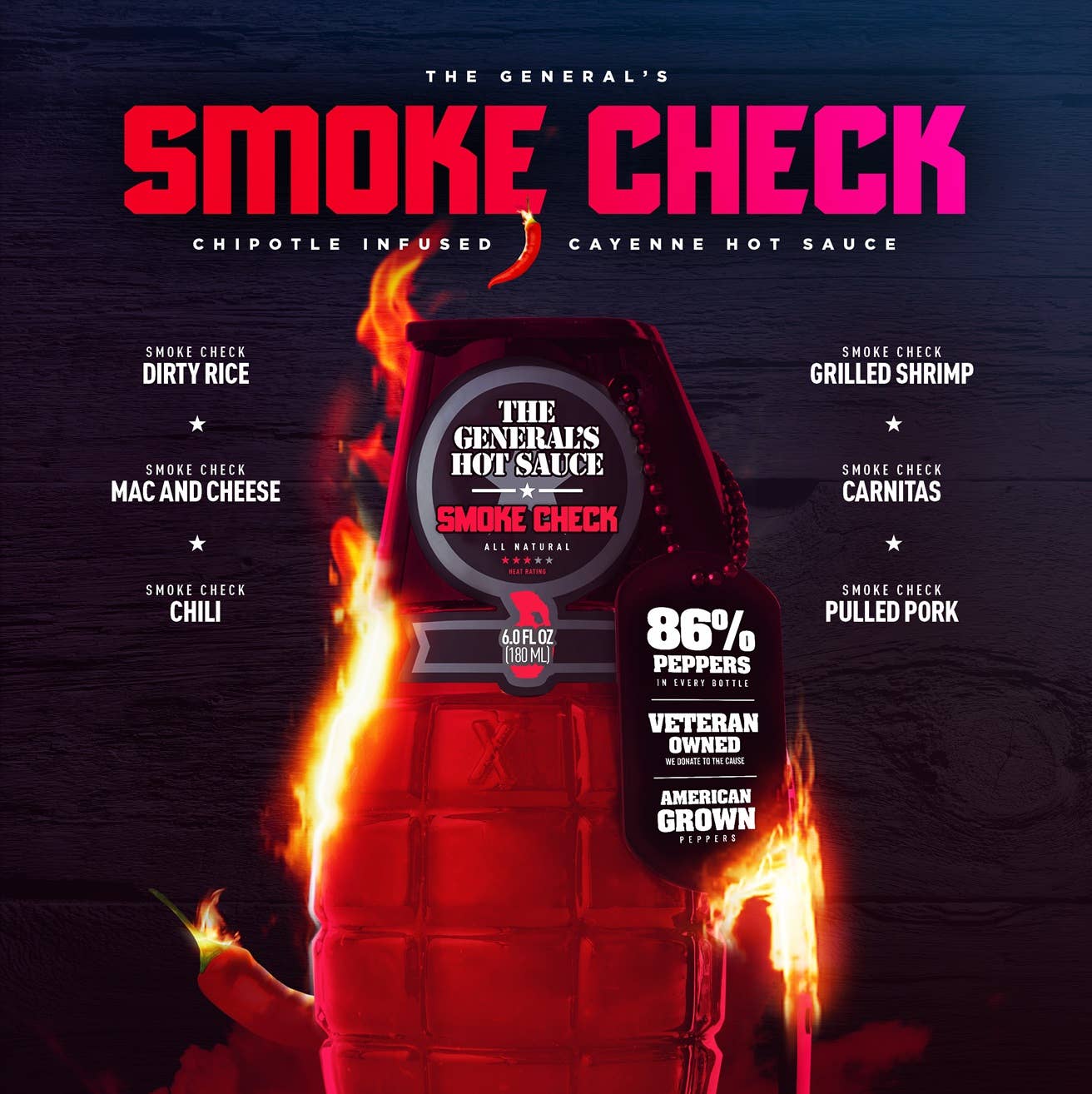 Smoke Check - The General's Hot Sauce The General's Hot Sauce
