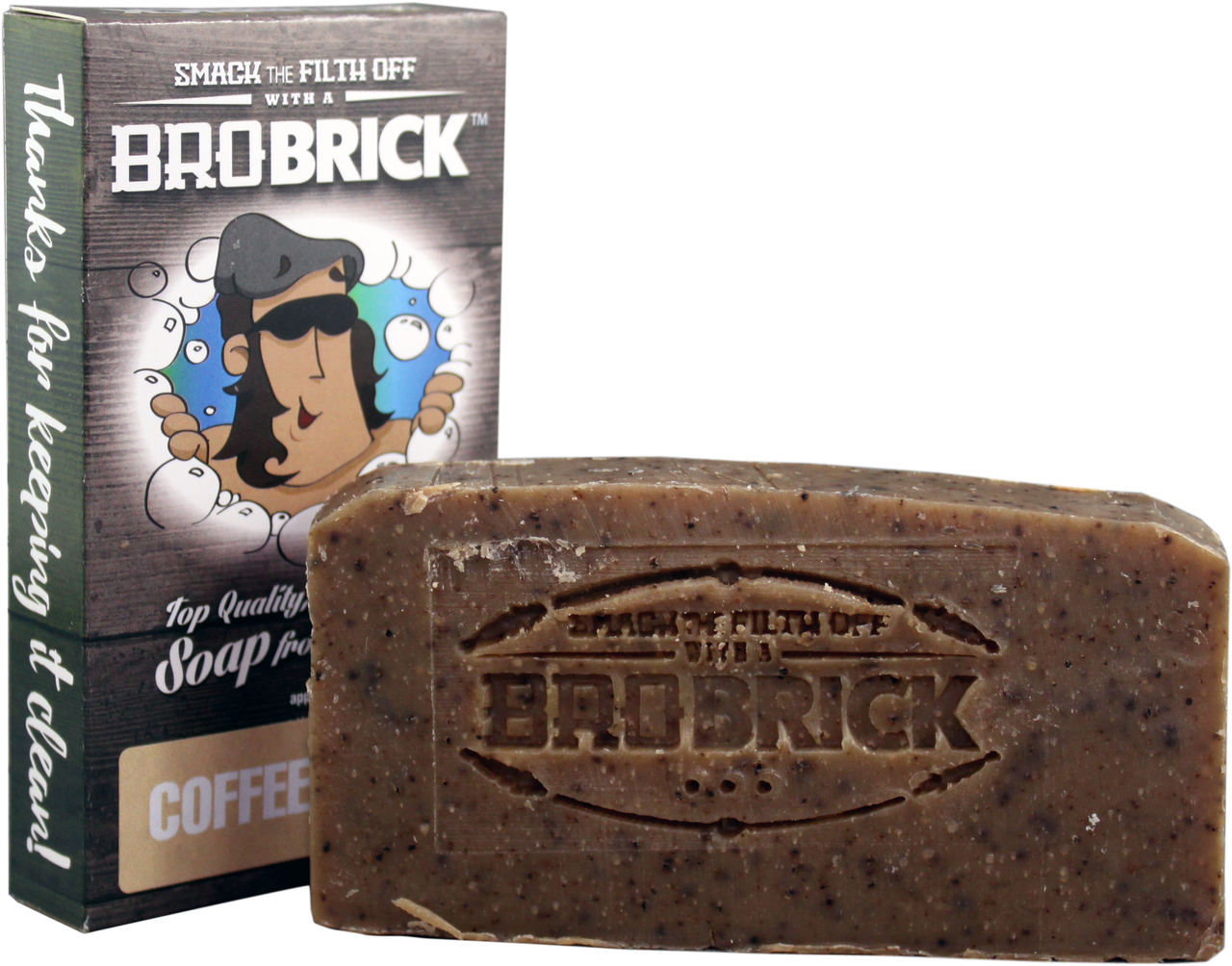 Bro Brick Coffee Scrub Soap bro brick