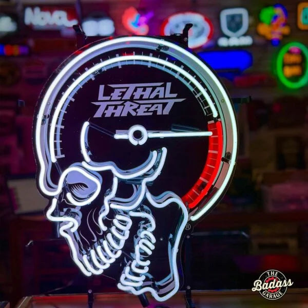 Lethal Threat Skull Logo 20″ Neon Sign
