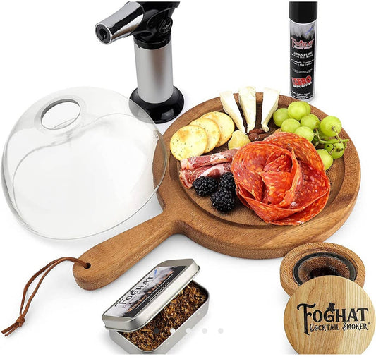 Foghat Cloche Charcuterie and Cocktail Smoking Set