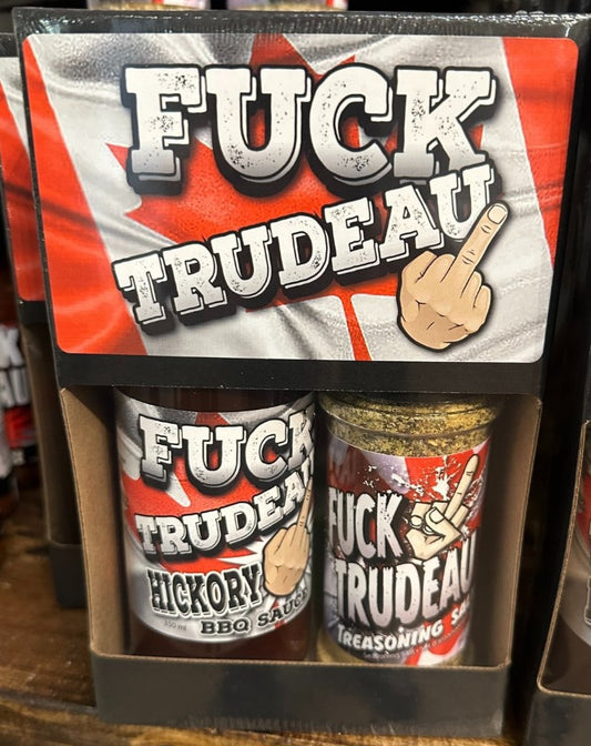 Fuck Trudeau Dual  sauce and spice gift pack