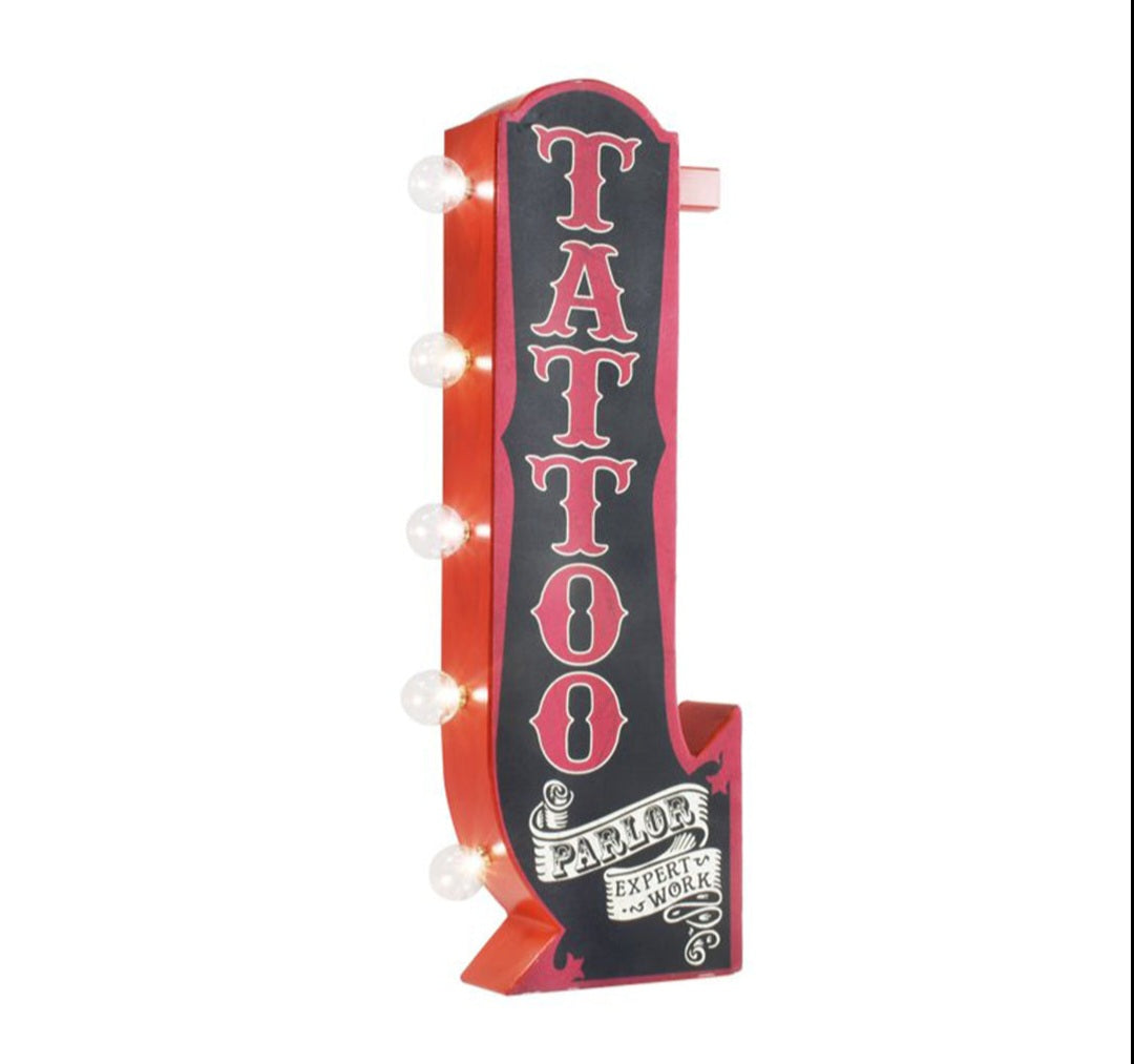 Tattoo Marquee LED Sign Badass Garage