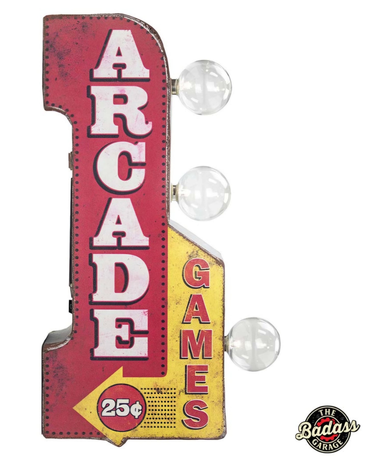 Arcade Mini Marquee LED Sign Badass Garage
