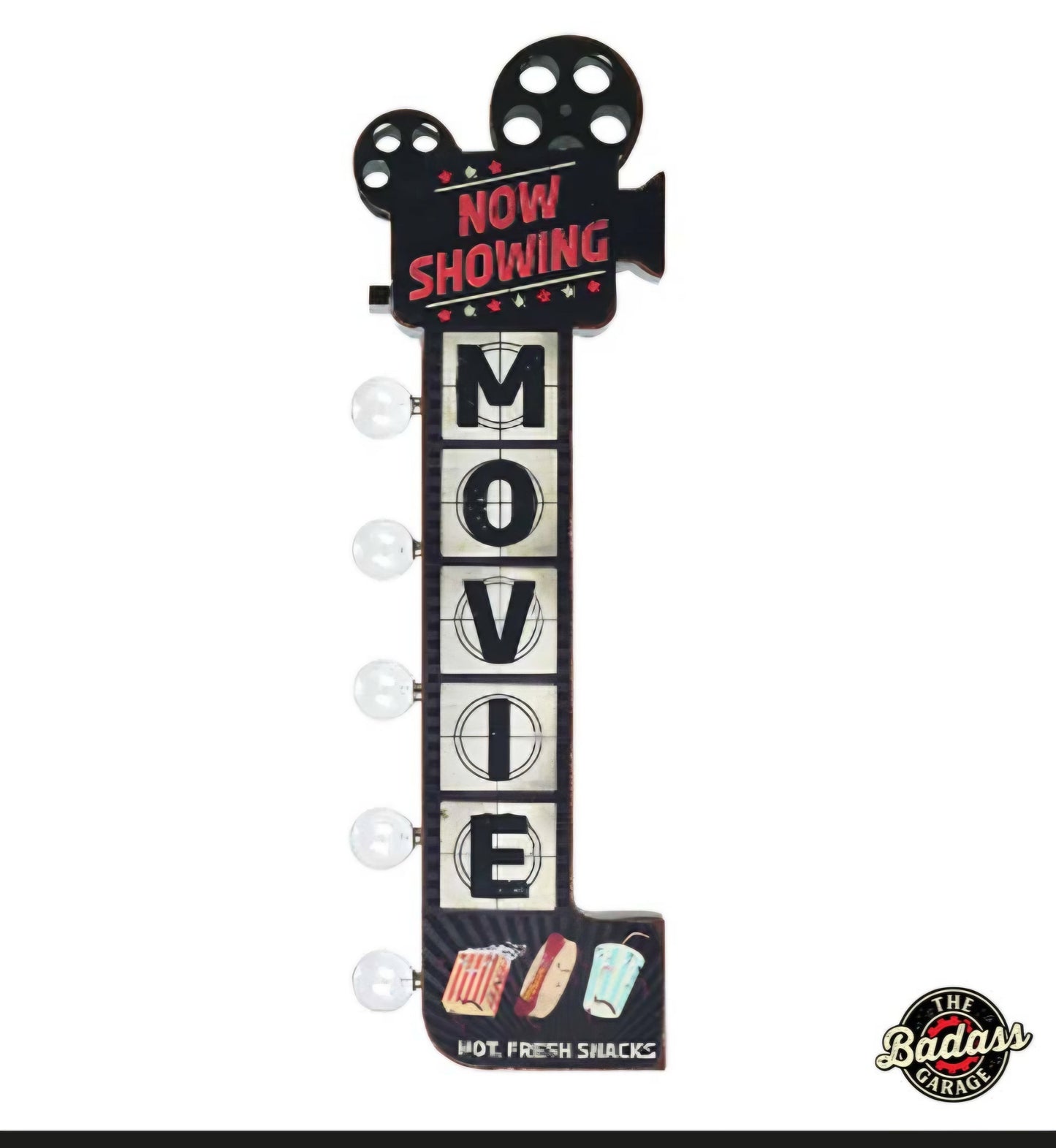 Movie Marquee LED Sign Badass Garage
