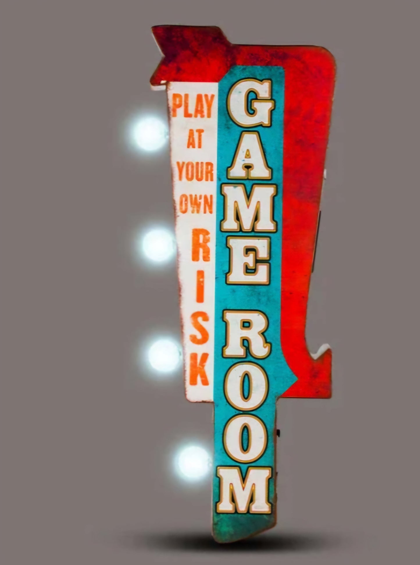 Game Room Marquee LED Sign Badass Garage