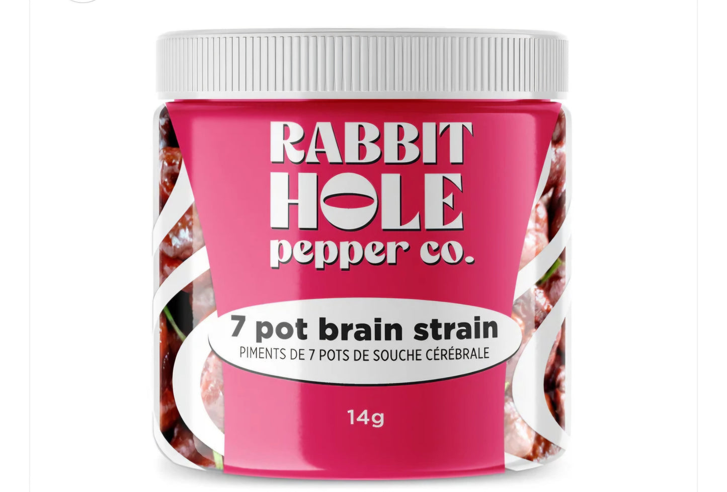 Rabbit Hole 7-Pot Brain Strain Dried Pepper Pods (1,200,000 SHU) 🇨🇦 lucifers house of heat