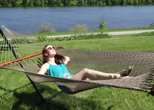Polyester Rope Hammock- Soft Woven Deluxe