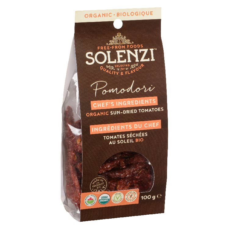 Natural Sun-dried Tomatoes 100g bag SOLENZI