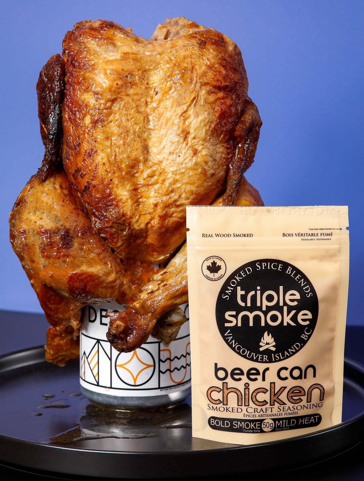 Triple Smoke - Beer Can Chicken - Smoked Seasoning Triple Smoke