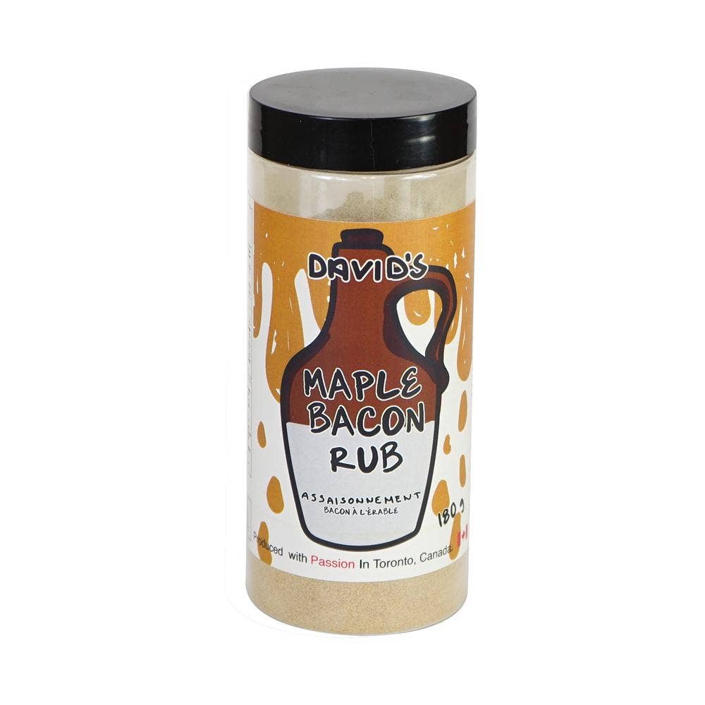 Maple Bacon Rub 180g Davids David's Condiments