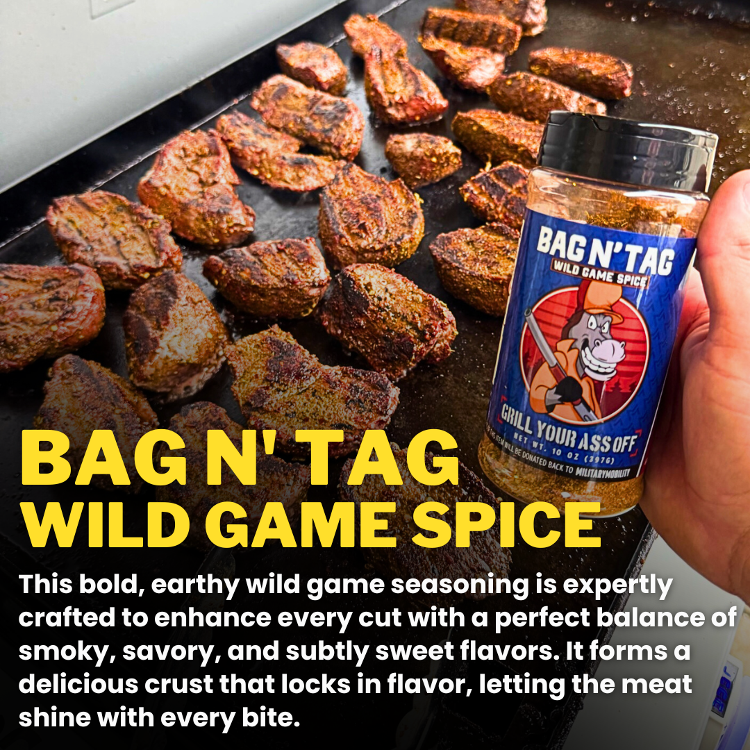 Bag N' Tag Wild Game Seasoning – Bold & Smoky Grill Blend Grill Your Ass Off - Spices, Rubs, Seasonings, Sauces, Jerky