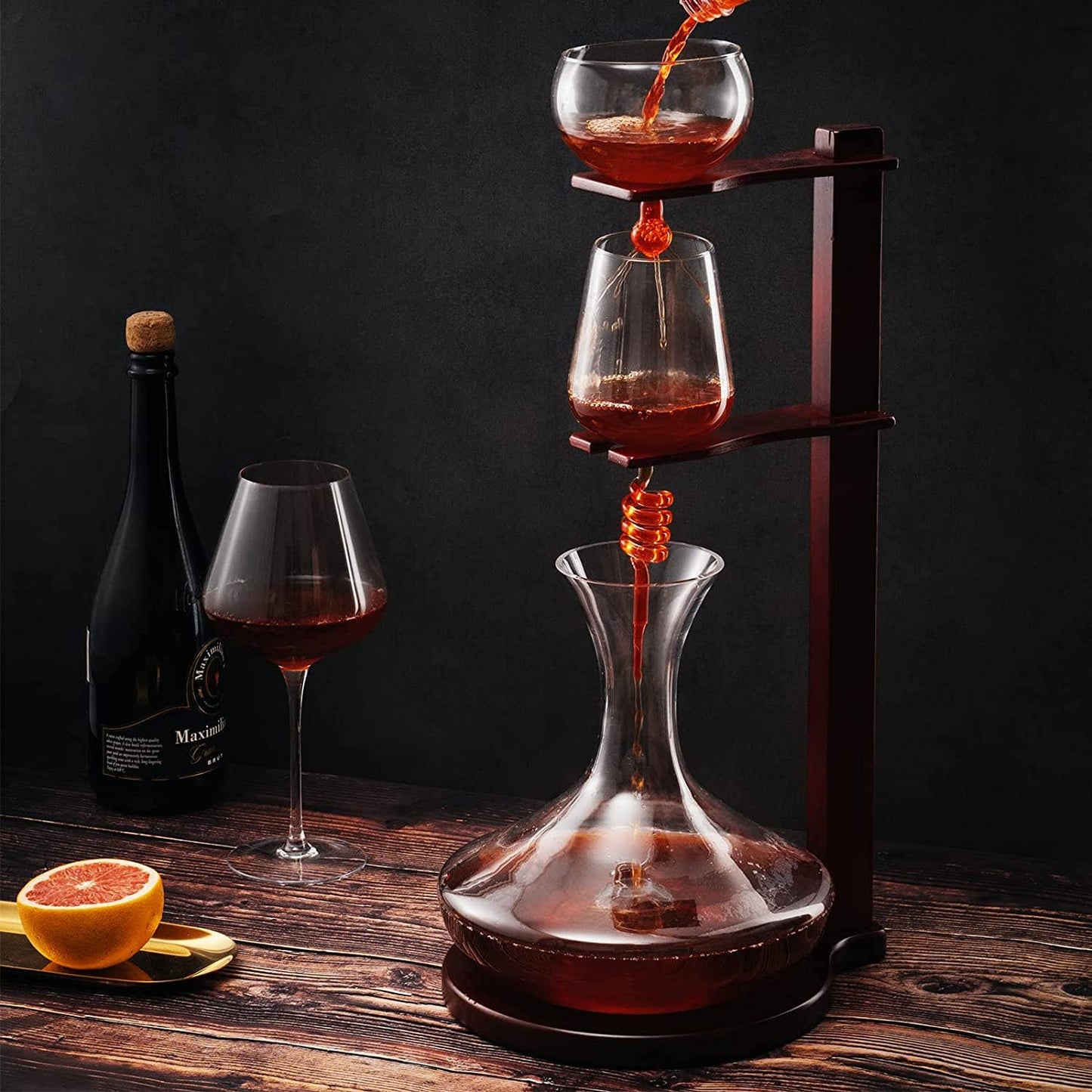 Wine Tower Decanting & Aerator Set by The Wine Savant The Wine Savant / Khen Glassware