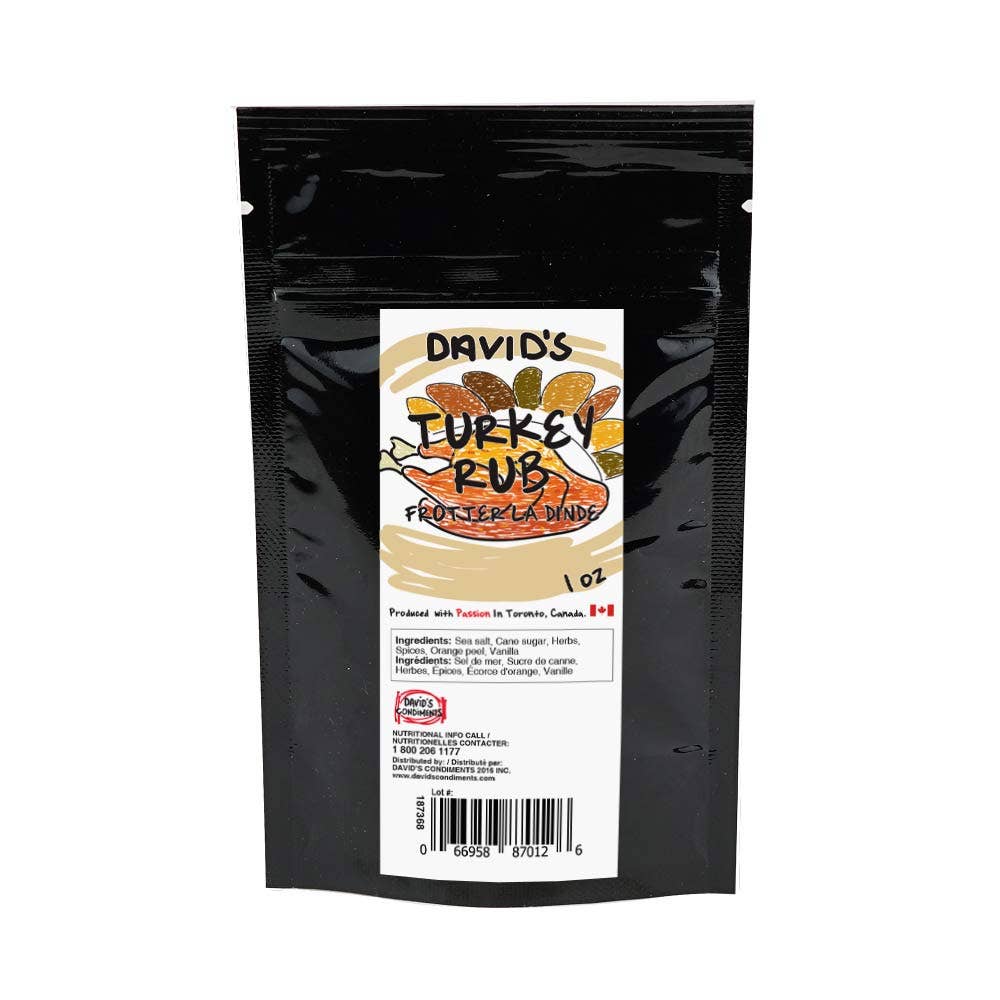 Turkey Rub 1oz Davids 🇨🇦 David's Condiments